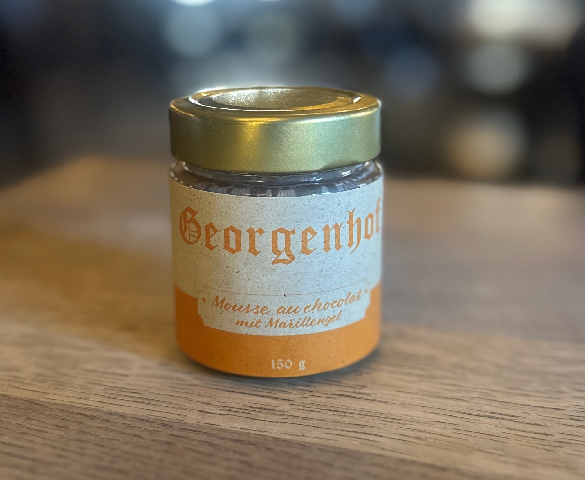 Mousse au chocolat mit Marillengel, 1 Portion
